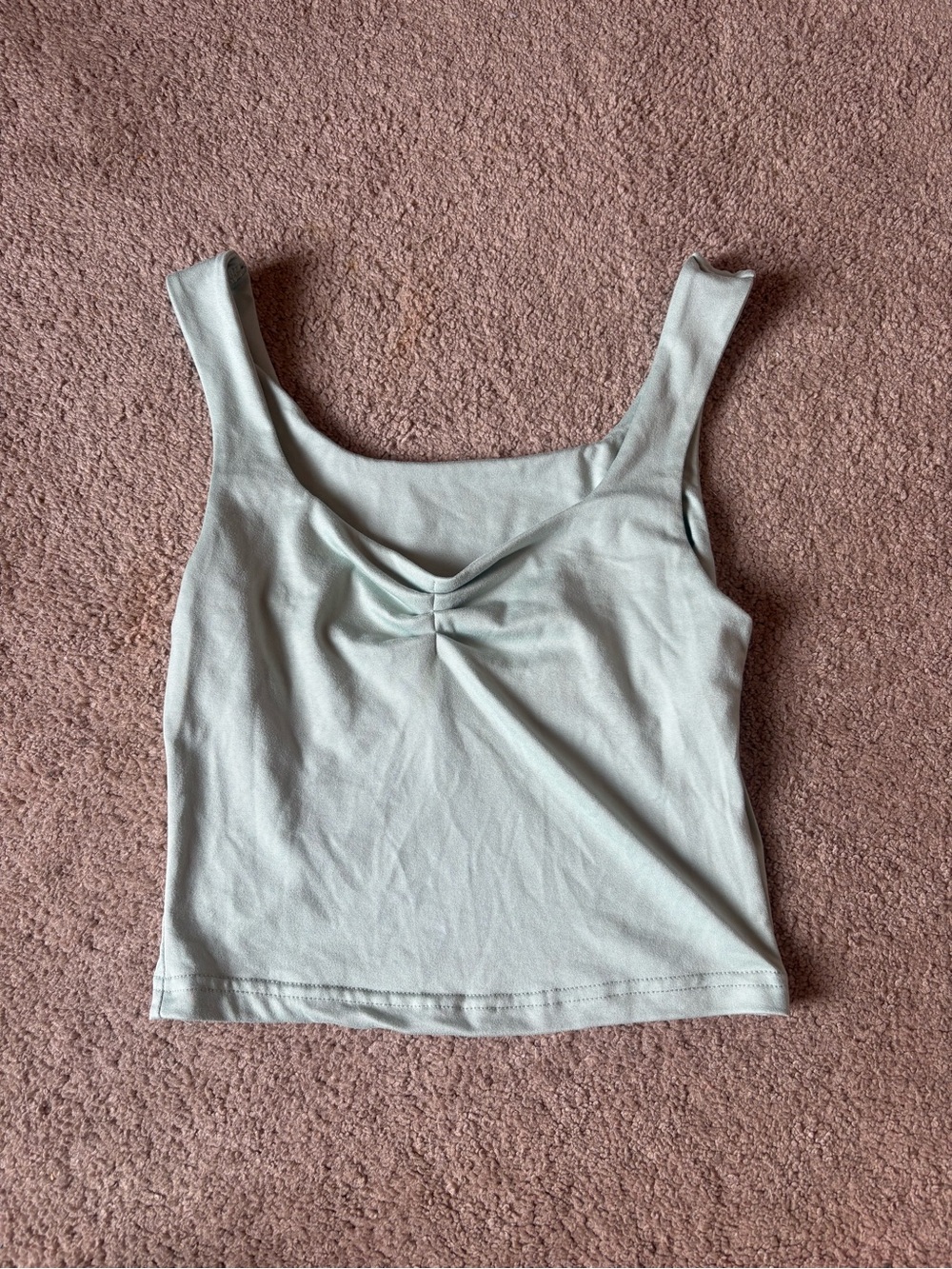 Women’s Light Green Mint Twist-Front Tank Top